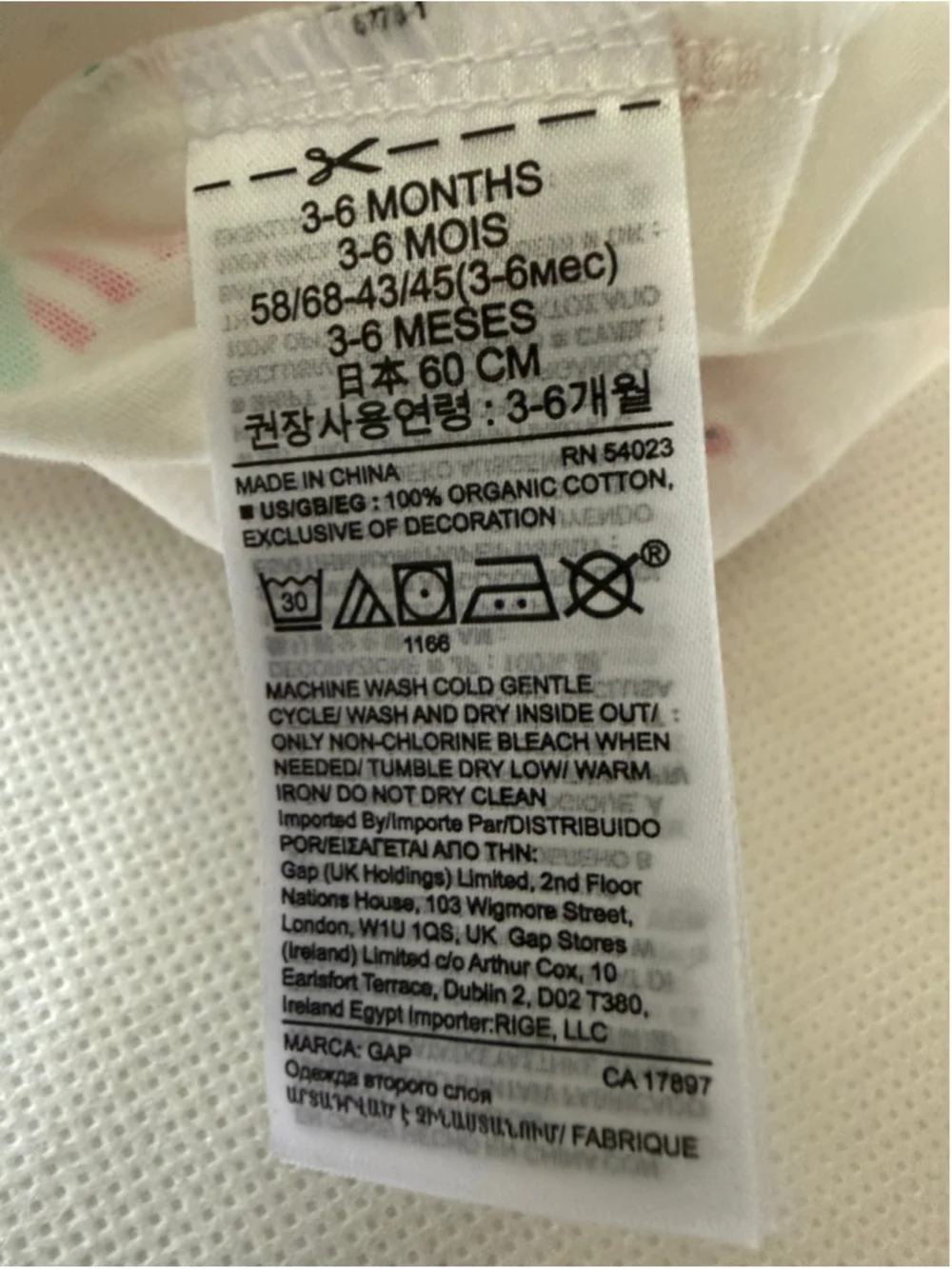 NWT Baby Gap Organic Cotton Pull-On Shorts Ice Cream Print size 0-3 months